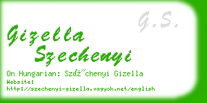 gizella szechenyi business card